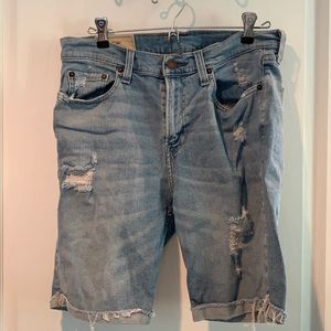 Hollister Men’s Distressed Jean Shorts size 32
